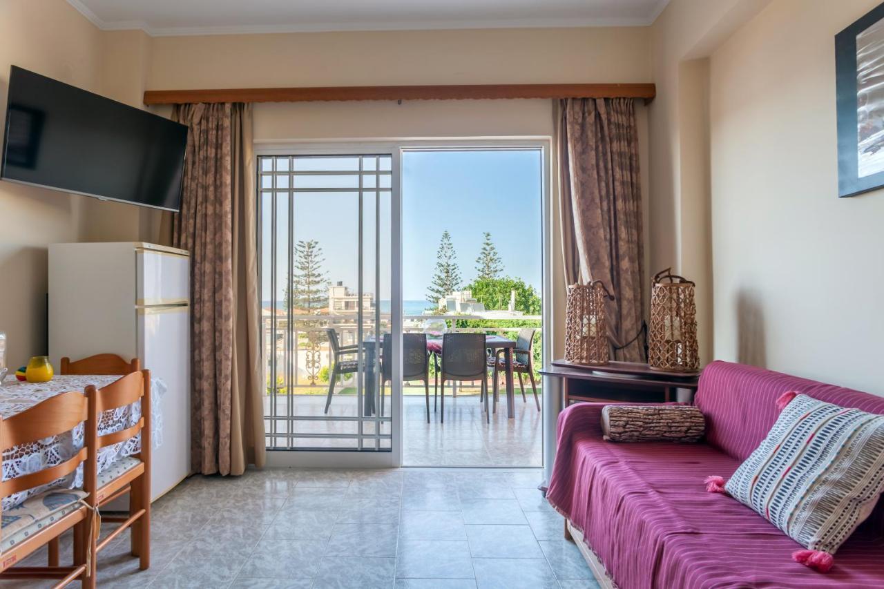 Christine Seaside Apartments In Chania Stalós Dış mekan fotoğraf